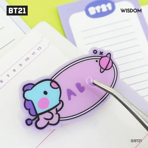 BT21 OVAL ACRYLIC PIN BADGE OEM 제작 사례