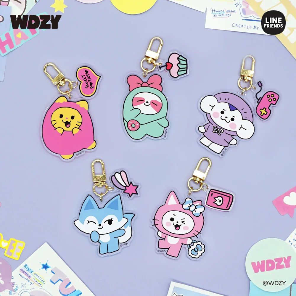 WDZY ACRYLIC KEYRING OEM 제작 사례